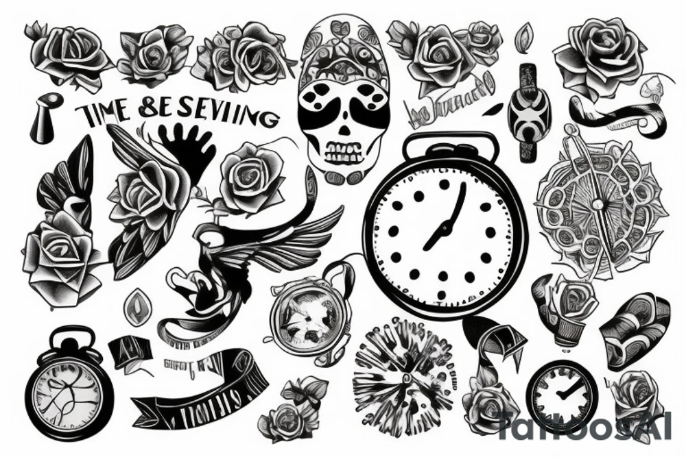 time is everything tattoo idea