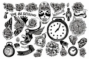 time is everything tattoo idea