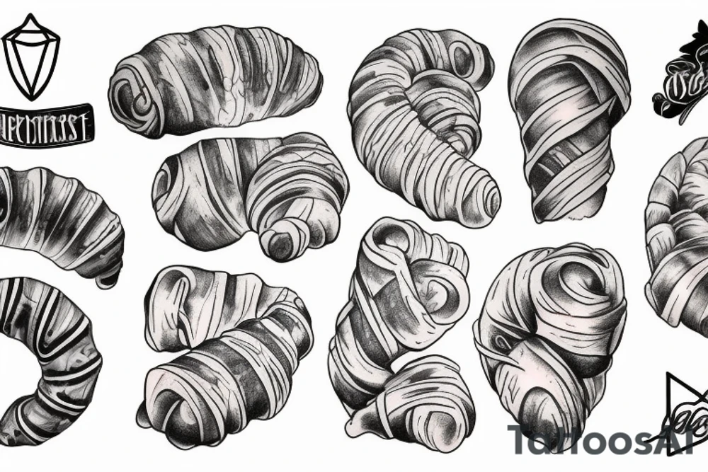 Croissant tattoo idea