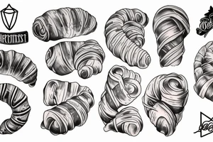 Croissant tattoo idea