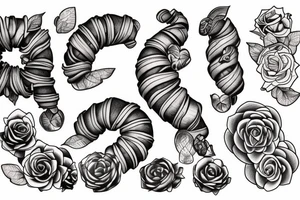 Croissant tattoo idea