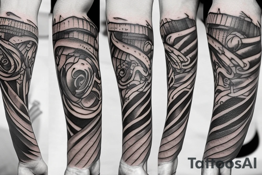 One croissant tattoo idea