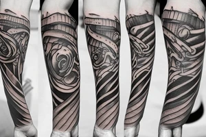 One croissant tattoo idea