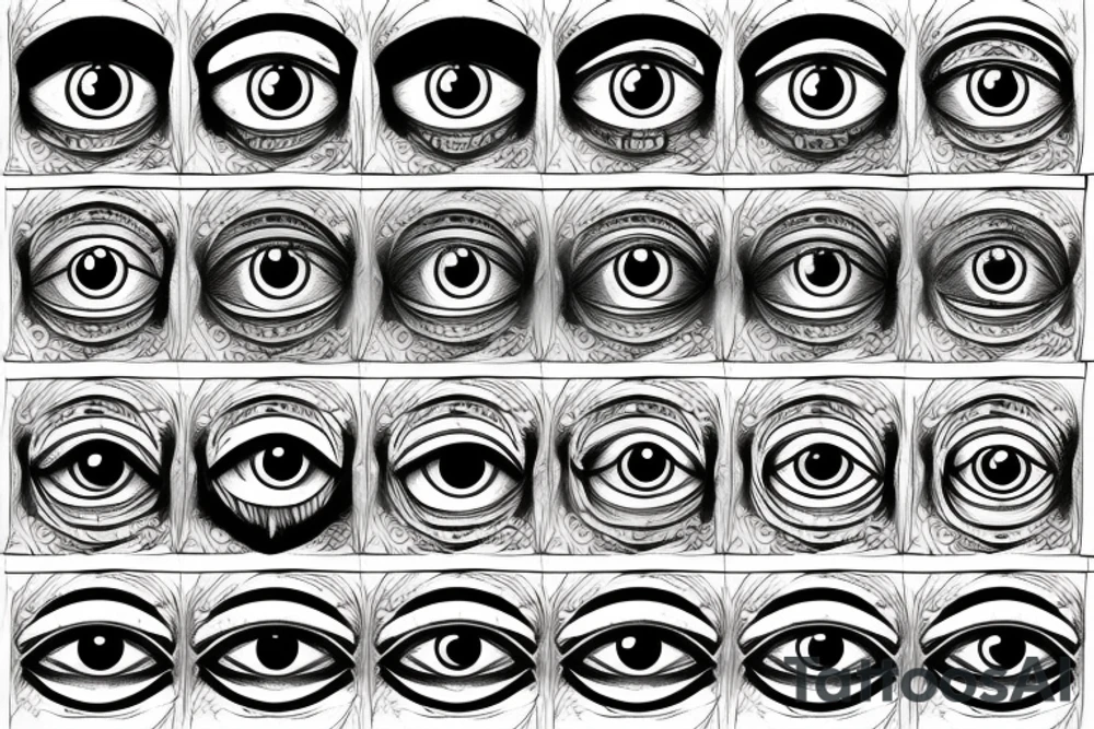 Illuminati pyramid eye tattoo idea