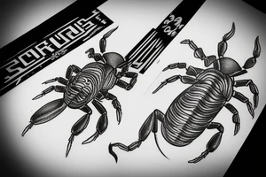 Scorpion on forearm tattoo idea