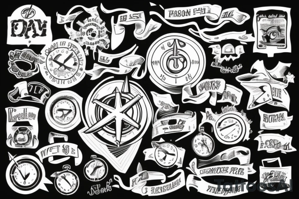 old school anchor tattoo idea
