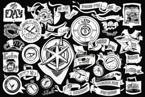 old school anchor tattoo idea