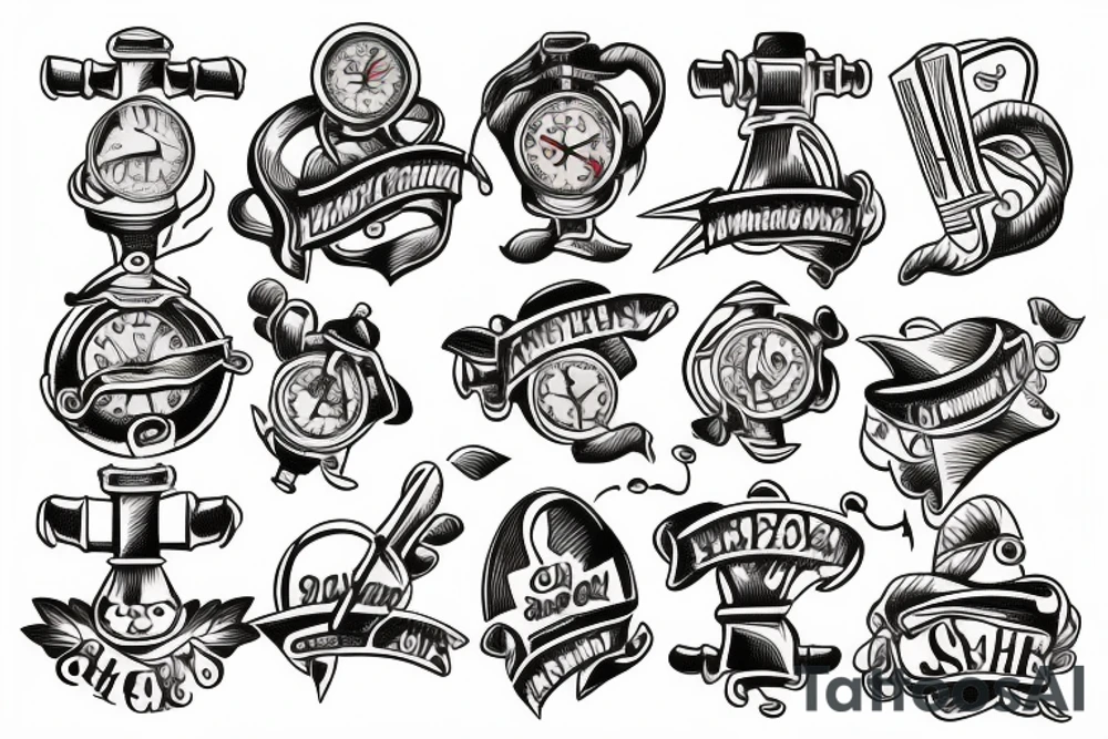 old school anchor tattoo idea