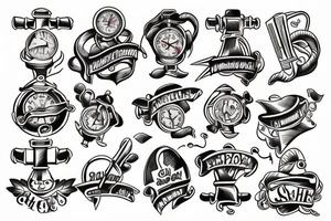old school anchor tattoo idea
