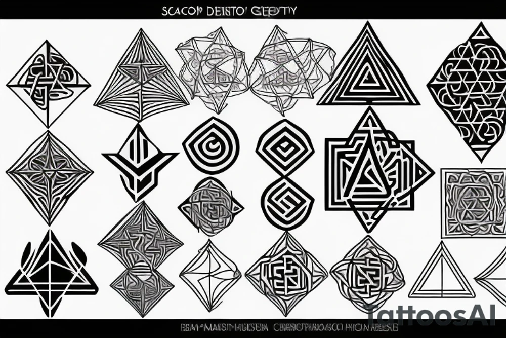 sacred geometry tattoo idea