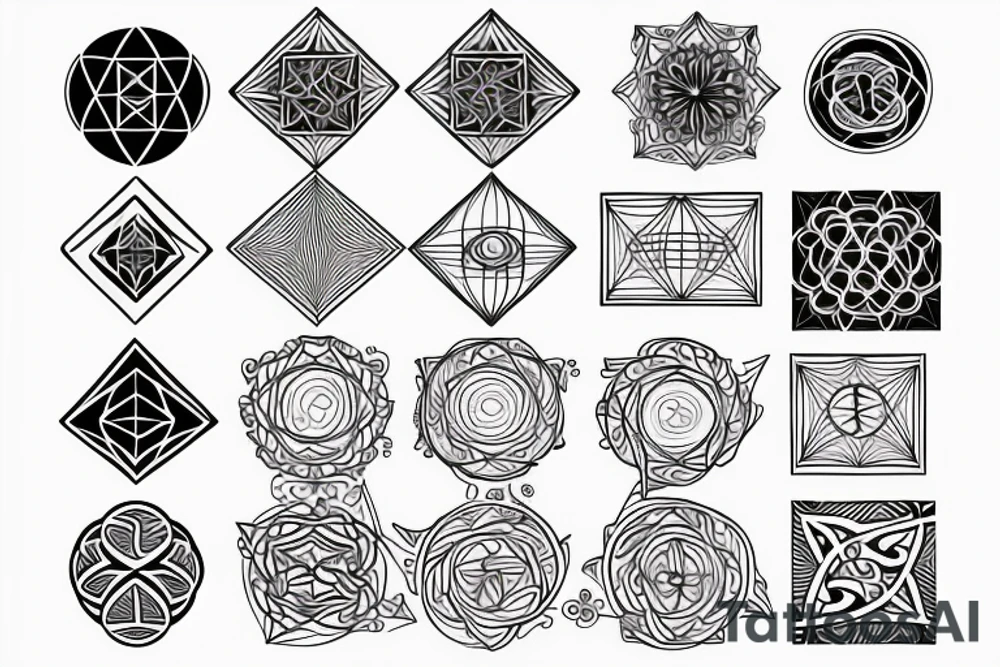 sacred geometry tattoo idea