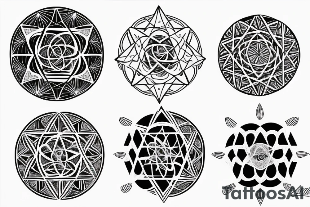 sacred geometry tattoo idea
