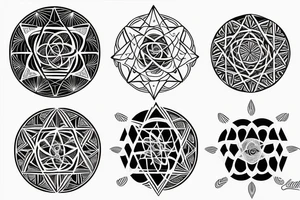 sacred geometry tattoo idea