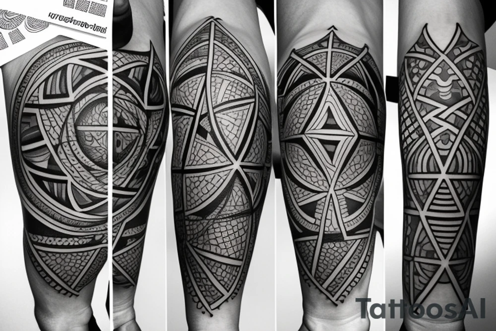 sacred geometry detailed tattoo idea