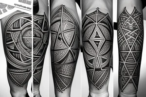 sacred geometry detailed tattoo idea