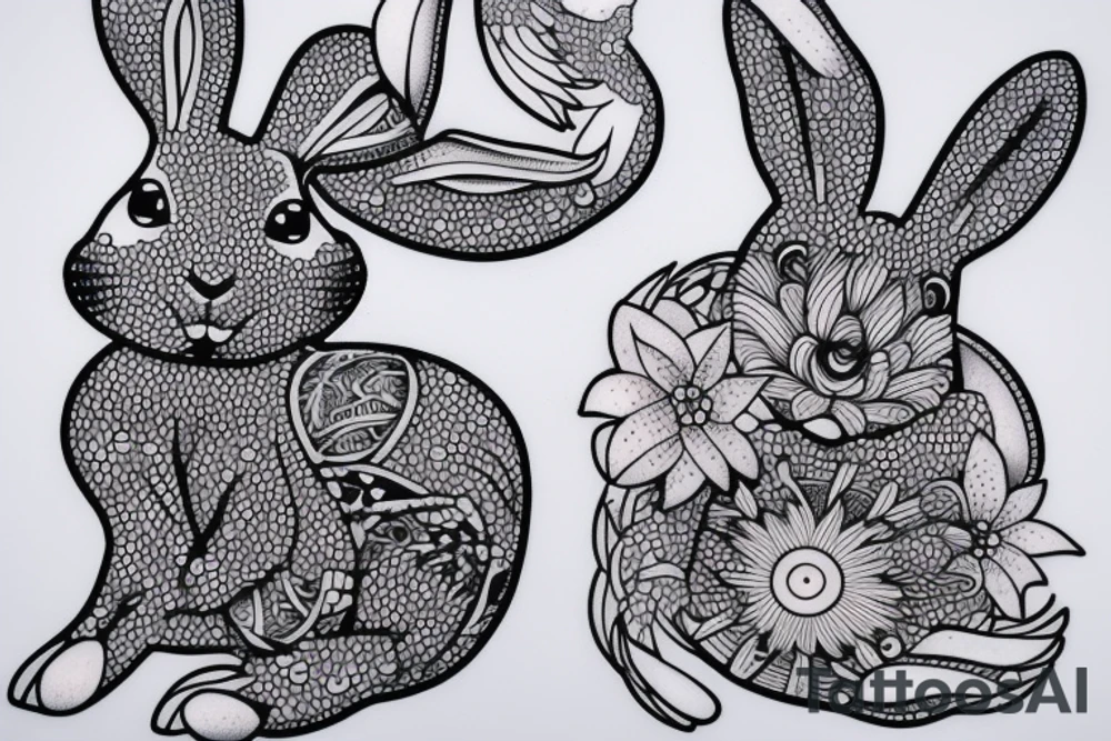 rabbit tattoo idea