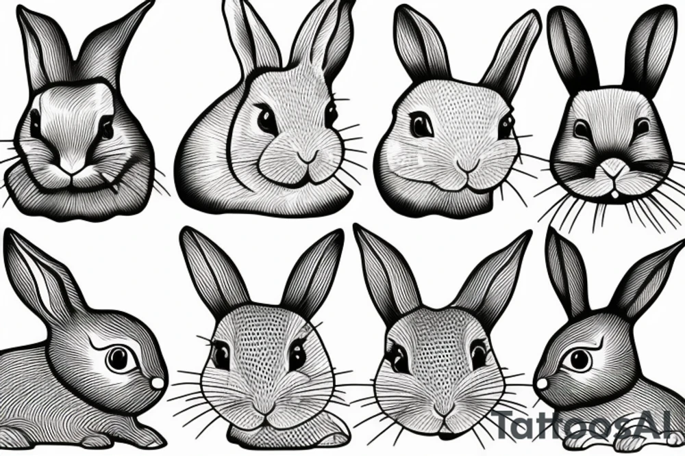 rabbit tattoo idea