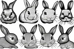 rabbit tattoo idea