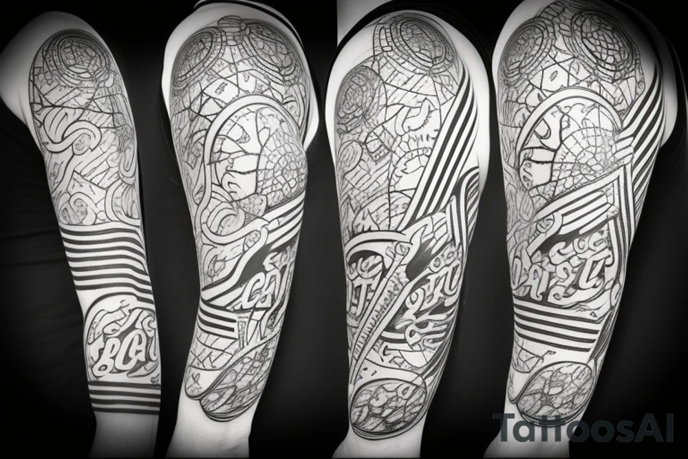 Basketball comet tattoo idea