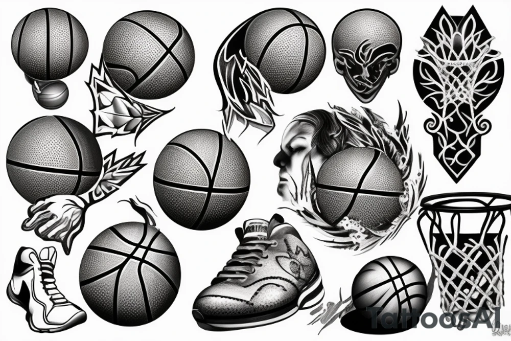 Basketball tattoo idea