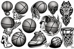 Basketball tattoo idea