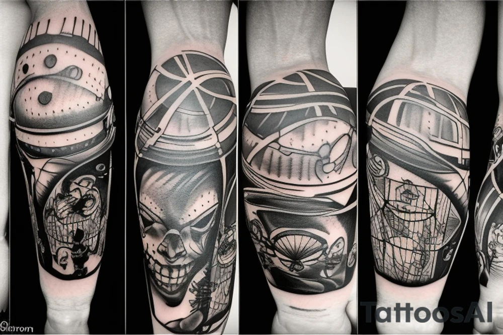 Basketball comet tattoo idea