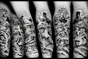 Basketball flaming comet tattoo idea