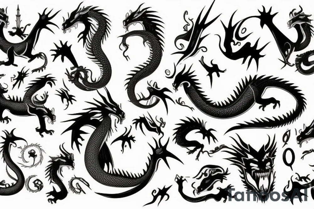 dragon tattoo idea