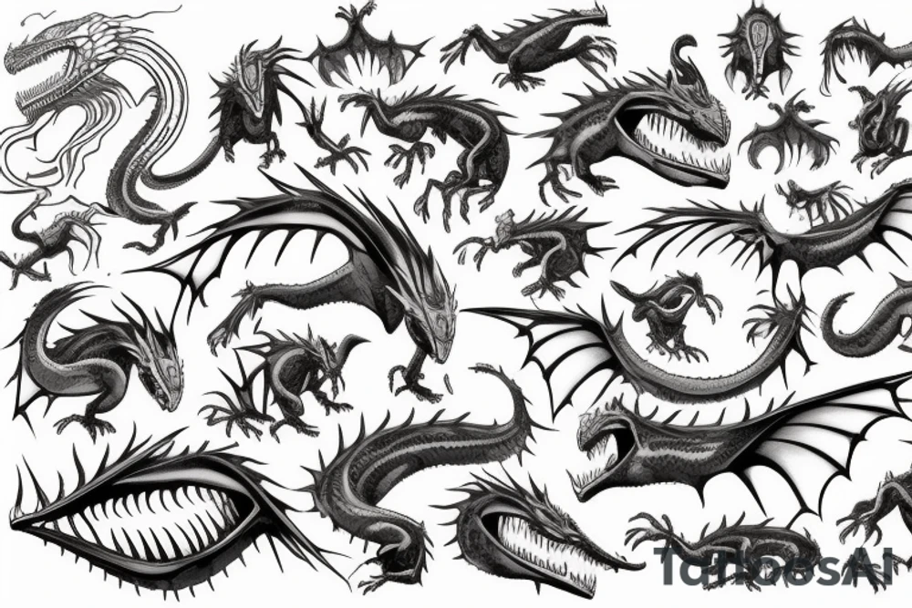 Drogon ball tattoo idea