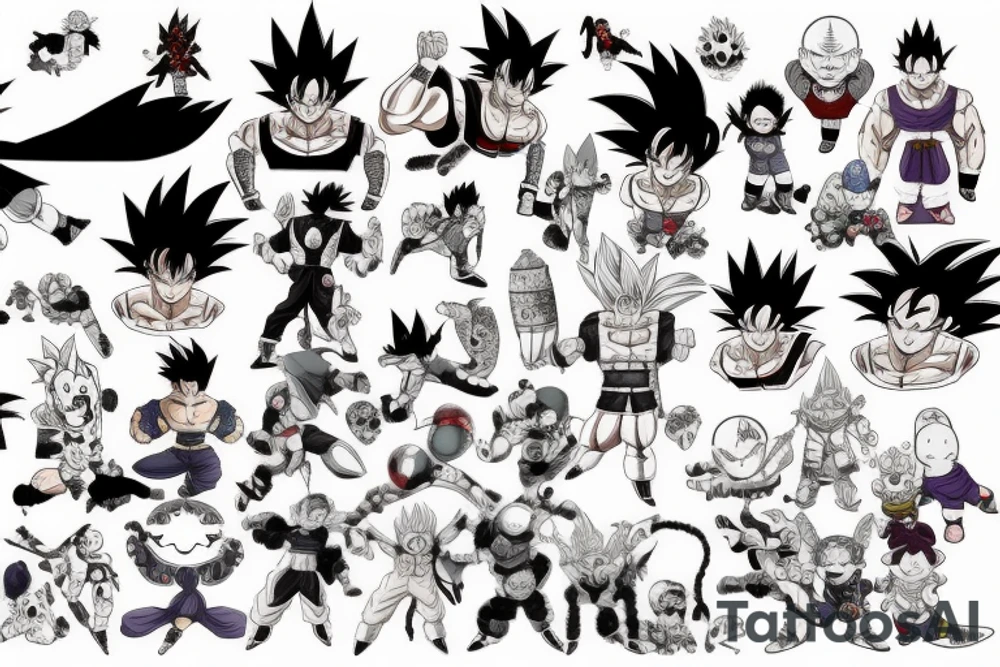 Dragon ball tattoo idea