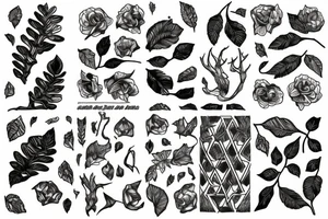cotton branch tattoo idea
