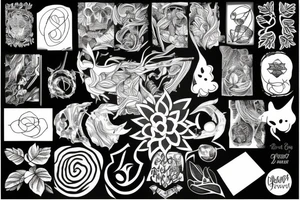 cotton branch tattoo idea