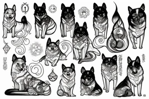 Akūta inu tattoo idea