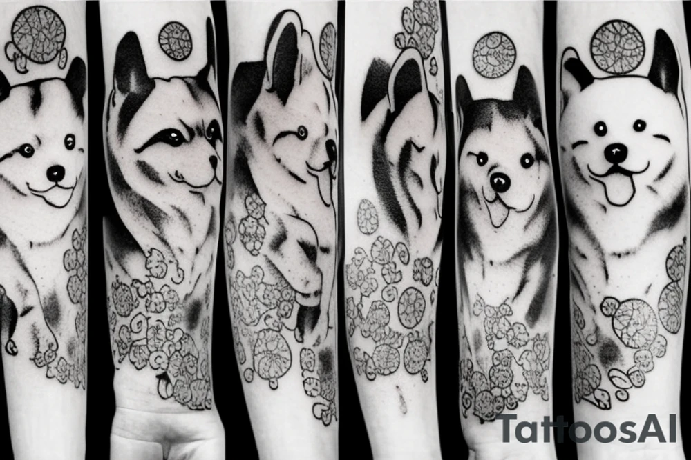 Akita inu tattoo idea