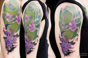 Dark willow from dota 2 
in flowers tattoo idea