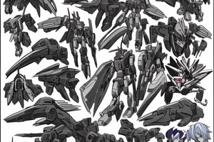 gundam wing style mech like grim reaper tattoo idea