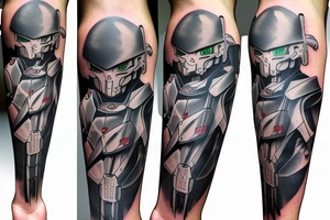 gundam wing style mech like grim reaper tattoo idea