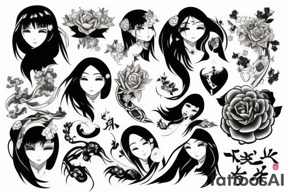 waifu tattoo idea