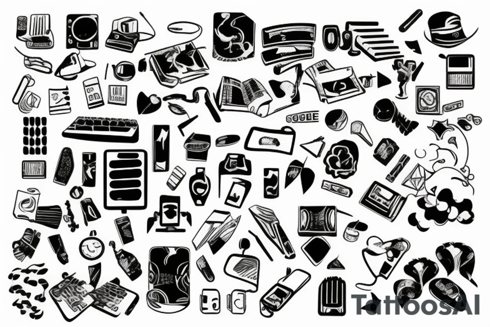 keyboard tattoo idea