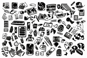 keyboard tattoo idea