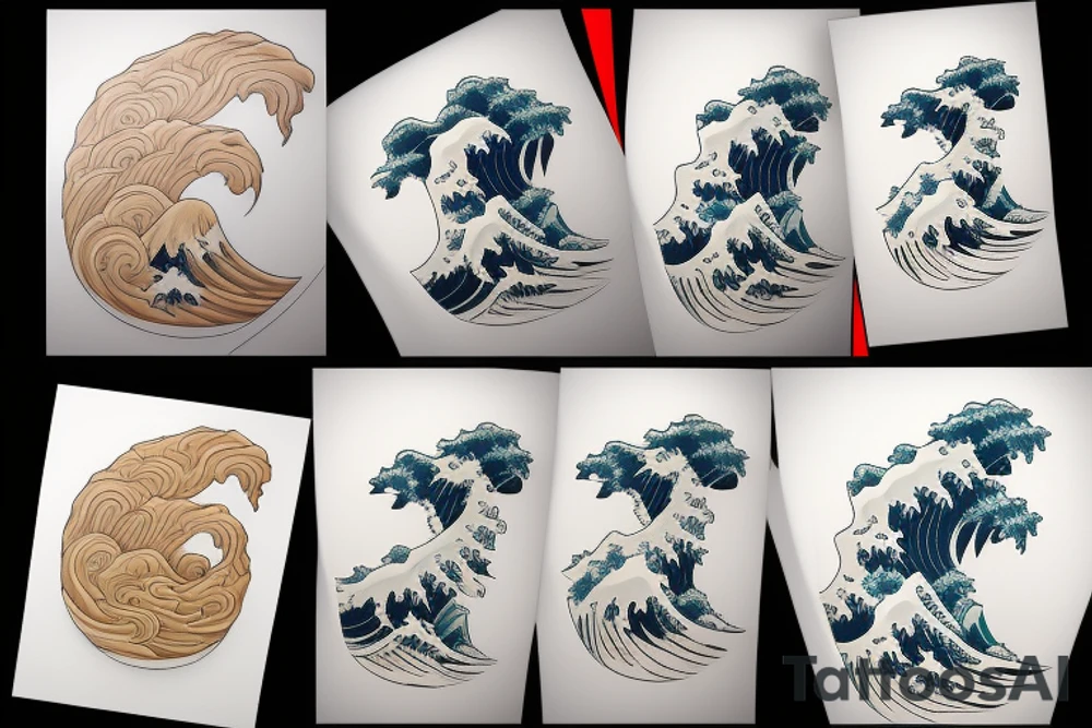 the great wave tattoo idea