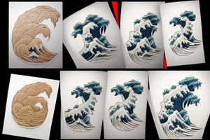 the great wave tattoo idea