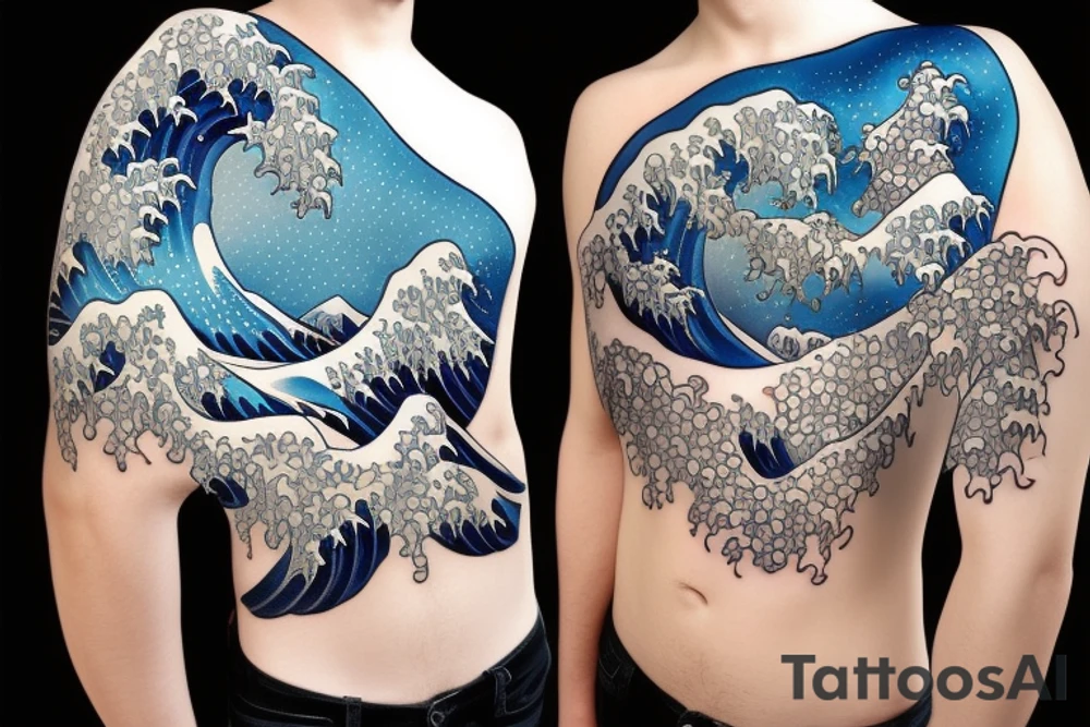 the great wave tattoo idea