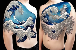 the great wave tattoo idea