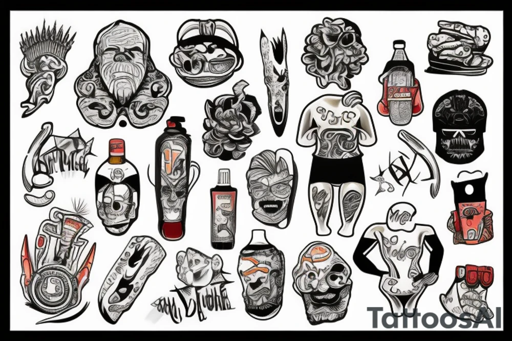 abadon the desploiler in a bathing suit tattoo idea