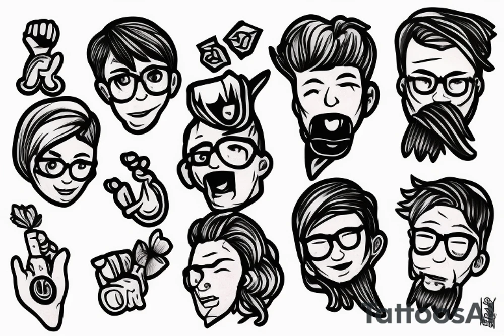 soy boy beta cuck tattoo idea