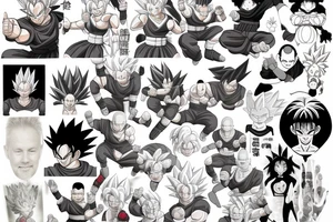 dragonball z bulma and chi chi tattoo idea