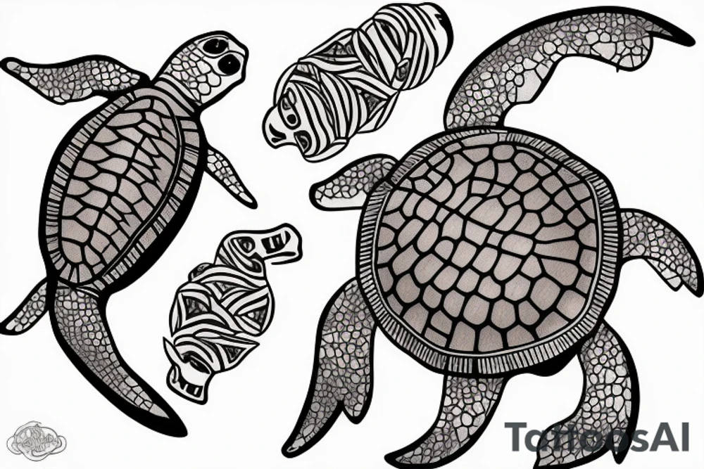 loggerhead turtle tattoo idea
