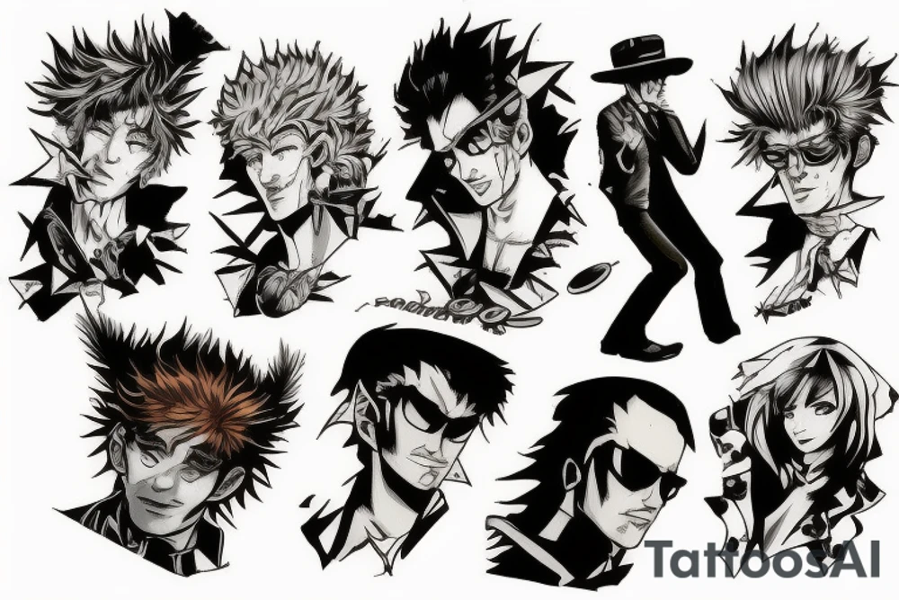 spike cowboy beebop tattoo idea