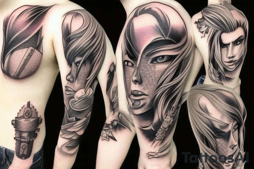 cloud strife tattoo idea
